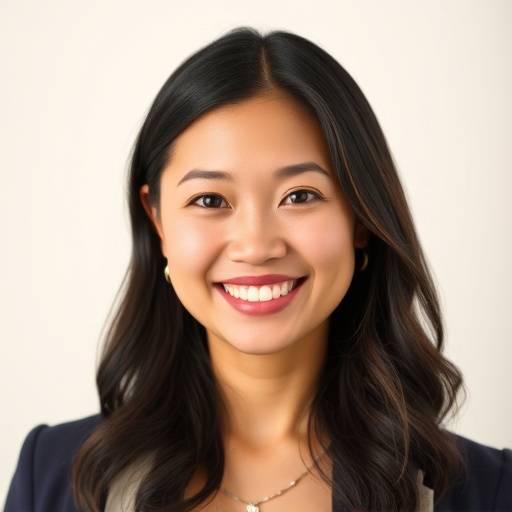 Satisfied Client Testimonial: Sarah Chen smiling confidently after landing her dream job.