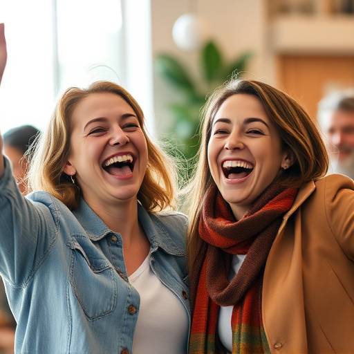 Two people celebrating a successful job interview, showcasing their joy and achievement.